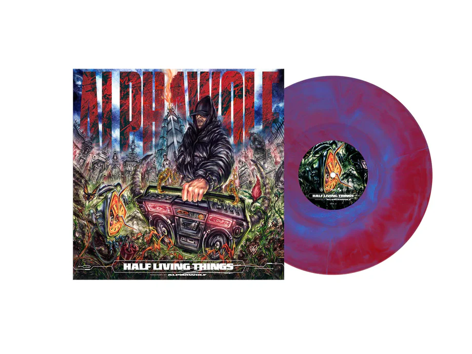 Alpha Wolf - Half Living Things. Red/Blue Ltd Ed (Only 500 worldwide!)